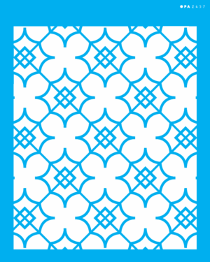 Stencil OPA 2457 - Estamparia Ladrilho Flor - 20 x 25cm