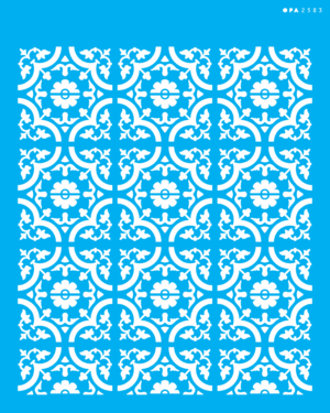 Stencil OPA 2583 - Estamparia Ladrilho I  - 20 x 25cm