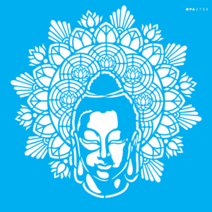 Stencil OPA 2730 - Mandala Buda - 30.5 x 30.5cm