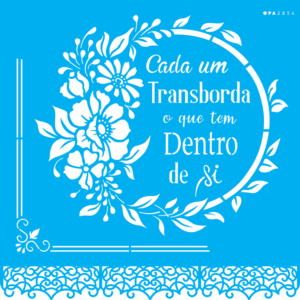 Stencil OPA 2854 - Frase Cada Um - 30.5 x 30.5cm