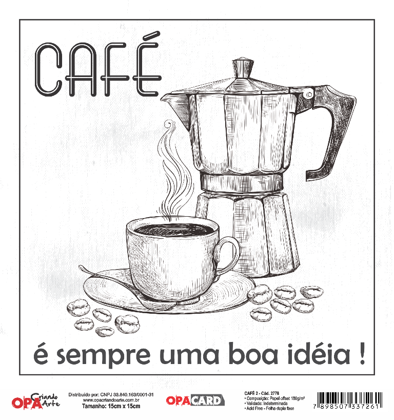 OPACARD 15X15 – Café 2 – OPA2778