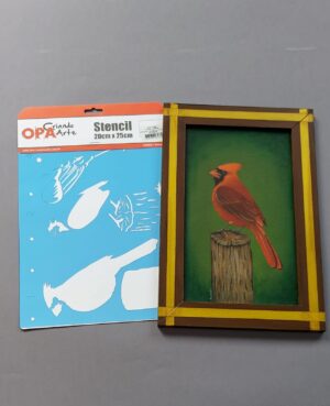 Stencil OPA 3234 - Pdbrasil Cardeal Da Terra - 20 x 25cm