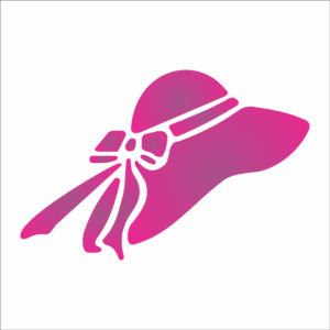 Stencil OPA 0146 - Chapéu Dama - 10 x 10cm