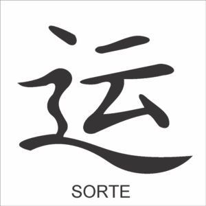 Stencil OPA 0222 - Ideograma Sorte - 10 x 10cm