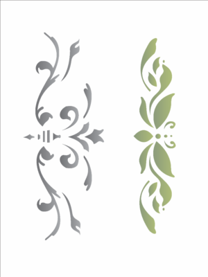 Stencil OPA 0235 - Colonial - 15 x 20cm