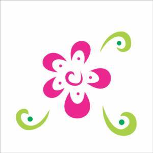 Stencil OPA 0363 - Flor Estilizada III - 10 x 10cm