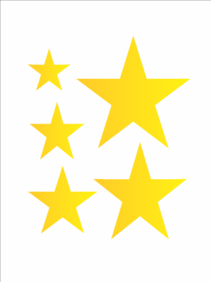 Stencil OPA 0371 - Estrelas Patchwork - 15 x 20cm