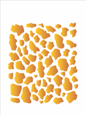 Stencil OPA 0378 - Pele de Girafa - 15 x 20cm