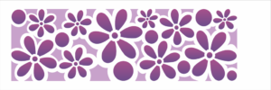 Stencil OPA 0493 - Estamparia Flores I - 10 x 30cm