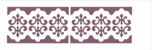 Stencil OPA 0495 - Border Imperial - 10 x 30cm