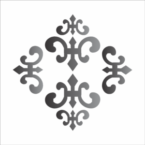 Stencil OPA 0500 - Medalhão Imperial - 10 x 10cm