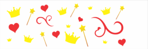 Stencil OPA 0708 - Estampa Princesas - 10 x 30cm