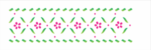 Stencil OPA 0723 - Border Florezinha - 10 x 30cm