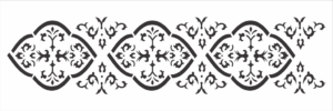 Stencil OPA 0725 - Border Colonial - 10 x 30cm