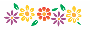 Stencil OPA 0727 - Flores Campestres I - 10 x 30cm