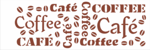 Stencil OPA 0742 - Estamparia Café - 10 x 30cm