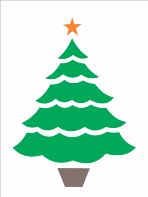 Stencil OPA 0873 - Pinheiro de Natal - 15 x 20cm