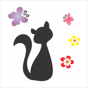 Stencil OPA 0988 - Gata - 14 x 14cm