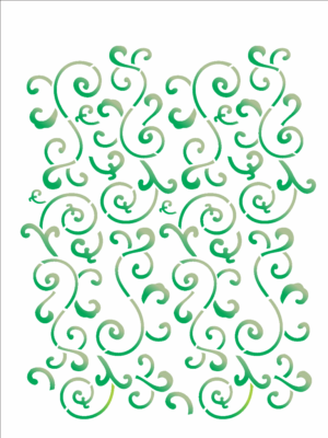 Stencil OPA 1063 - Estamparia Arabesco Folha - 15 x 20cm