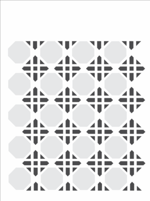 Stencil OPA 1064 - Estamparia Geométrica - 15 x 20cm