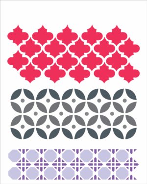 Stencil OPA 1086 - 3 Estampas - 20 x 25cm