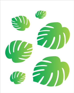 Stencil OPA 1160 - Folhas I - 20 x 25cm