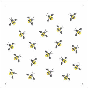 Stencil OPA 1170 - Micro Abelhas - 14X14cm Duplo