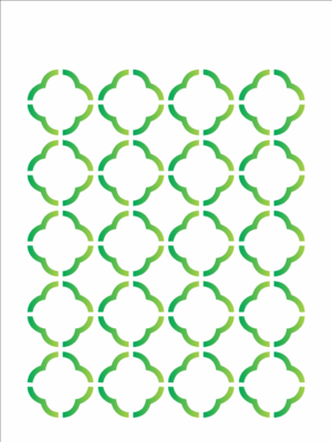 Stencil OPA 1214 - Estamparia Grade Flor - 15 x 20cm