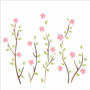 Stencil OPA 1377 - Cerejeira - 14x14cm Duplo