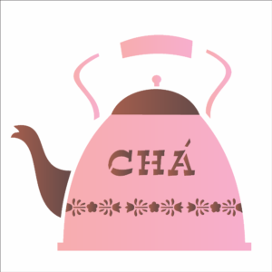 Stencil OPA 1378 - Cha - 14x14cm Duplo