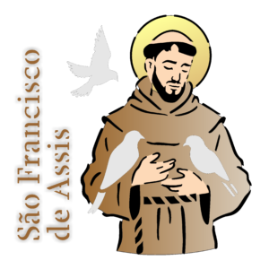 Stencil OPA 3737 - Religião São Francisco - 14 x 14cm