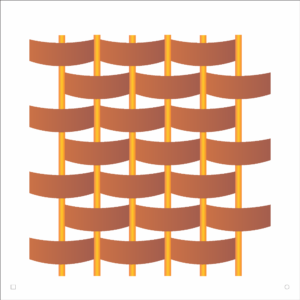 Stencil OPA 1745 - Cestaria Grande - 14x14cm Duplo