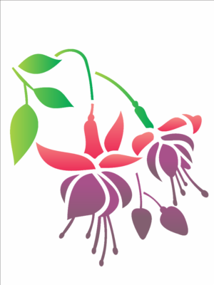 Stencil OPA 1750 - Flor Brinco de Princesa - 15 x 20cm