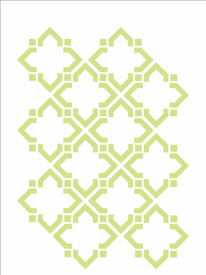Stencil OPA 1755 - Estamparia 4 Pontas - 15 x 20cm