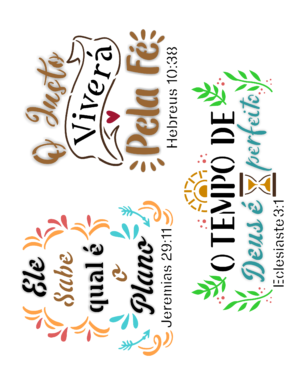 Stencil OPA 3749 - Religião Frases - O Tempo de Deus - 20 x 25cm