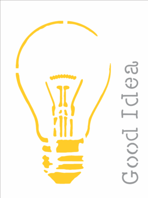 Stencil OPA 2353 - Good Idea - 15 x 20cm