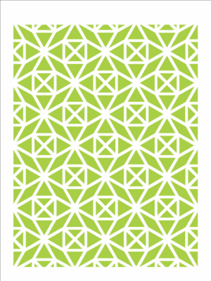 Stencil OPA 2444 - Estamparia VItral IV - 15 x 20cm