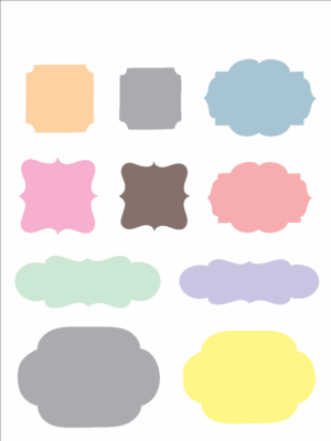 Stencil OPA 2450 - Tags - 15 x 20cm