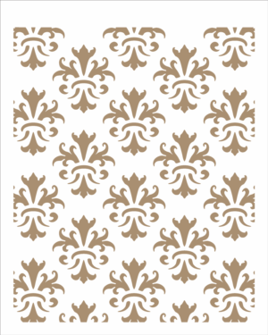 Stencil OPA 2455 - Estamparia Arabesco IV - 20 x 25cm