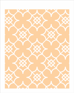 Stencil OPA 2457 - Estamparia Ladrilho Flor - 20 x 25cm