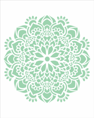 Stencil OPA 2458 - Mandala Flor Bauer - 20 x 25cm