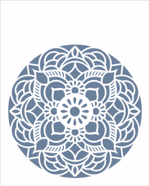 Stencil OPA 2460 - Mandala Flor Redonda - 20 x 25cm