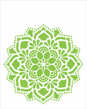 Stencil OPA 2461 - Mandala Flor Renda - 20 x 25cm