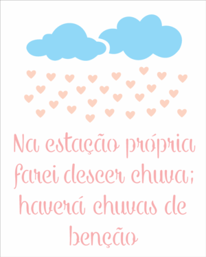 Stencil OPA 2468 - Religião Chuva de Bençãos - 20 x 25cm