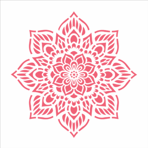 Stencil OPA 2471 - Mandala Flor Oito Pontas - 30.5 x 30.5cm