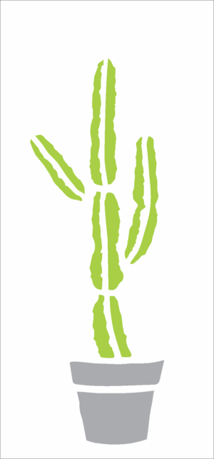 Stencil OPA 2493 - Plantas Cactos - 07x15cm