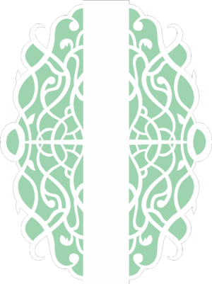 Stencil OPA 2518 - Negativo Moldura Arabesco I - 15 x 20cm