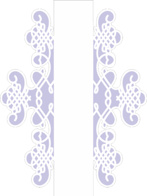 Stencil OPA 2519 - Negativo Moldura Arabesco II - 15 x 20cm