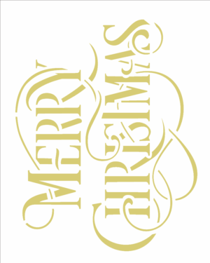 Stencil OPA 2556 - Frase Merry Christmas  - 20 x 25cm