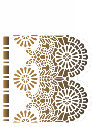 Stencil OPA 2576 - Renda Negativo I - 15 x 20cm